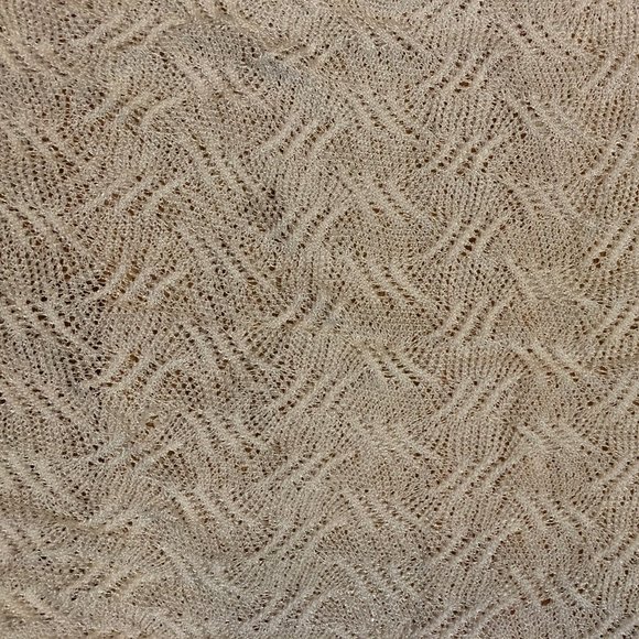 WOMENS KATE HILL PETITE CREAM CROCHET SEMI-SHEER TOP PM - Picture 5 of 5